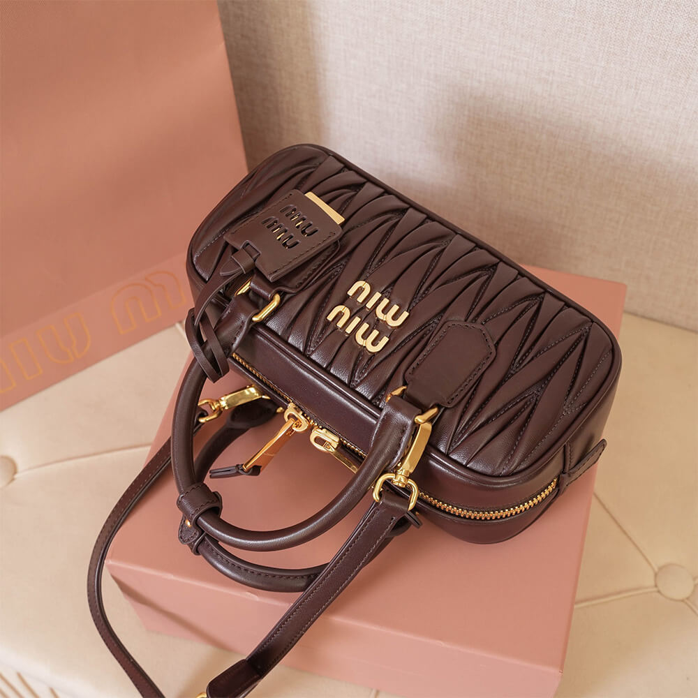 M1um1u Medium Arcadie matelasse nappa Bag(HIGH-END GRADE)