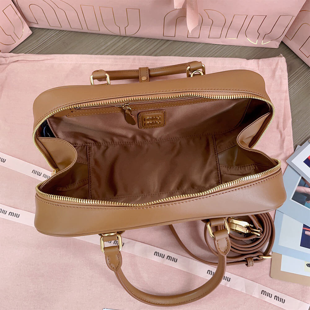 M1um1u Large Arcadie Leather Bag(HIGH-END GRADE)