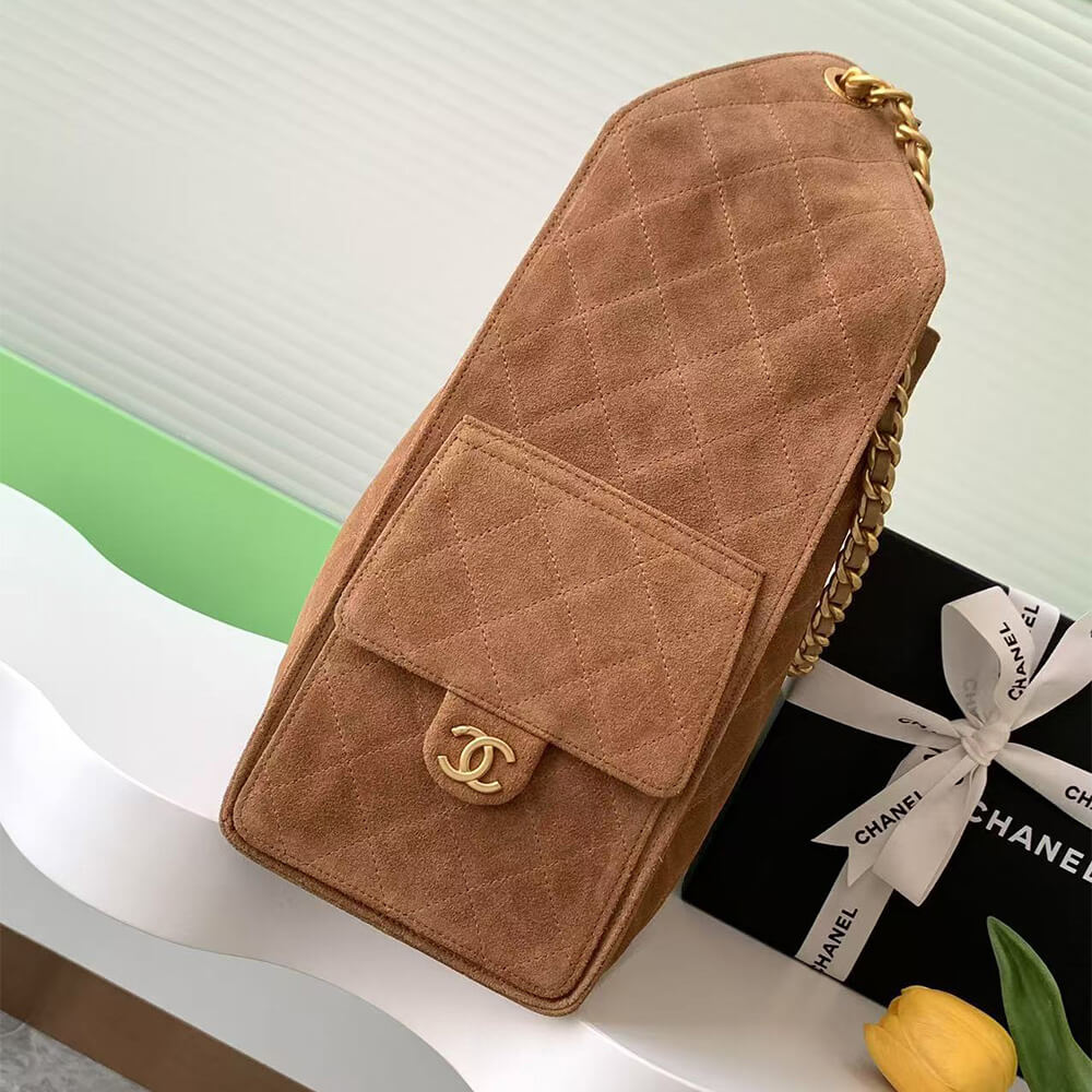 Ch**el 25 Medium Handbag SUEDE(high-end grade)