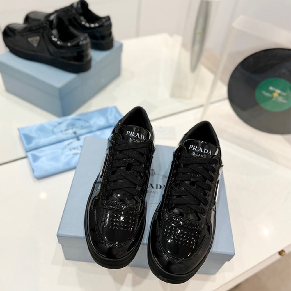 Pra*a Downtown nappa leather sneakers