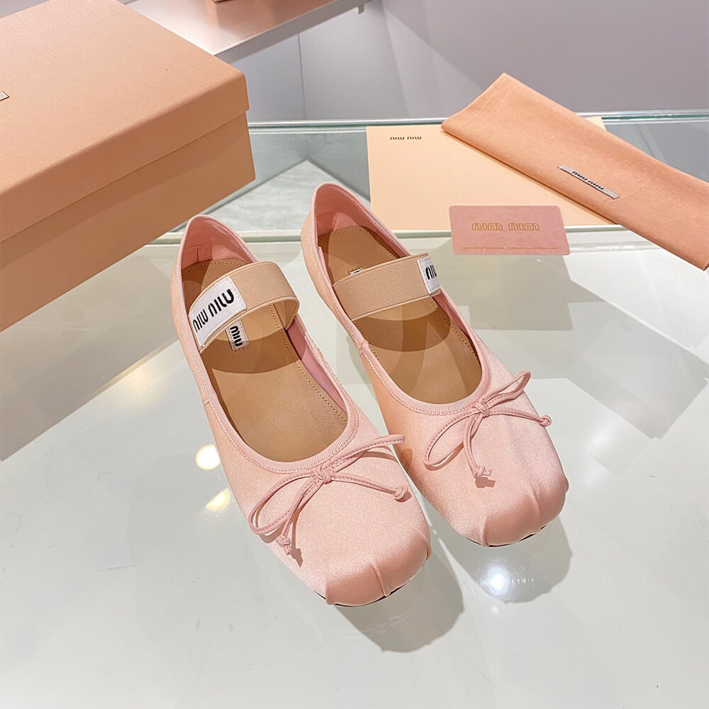M1um1u Satin ballerinas