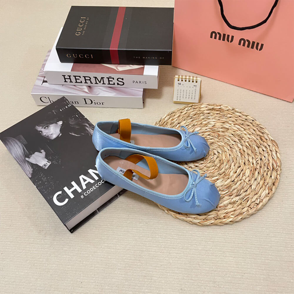 M1um1u Satin ballerinas