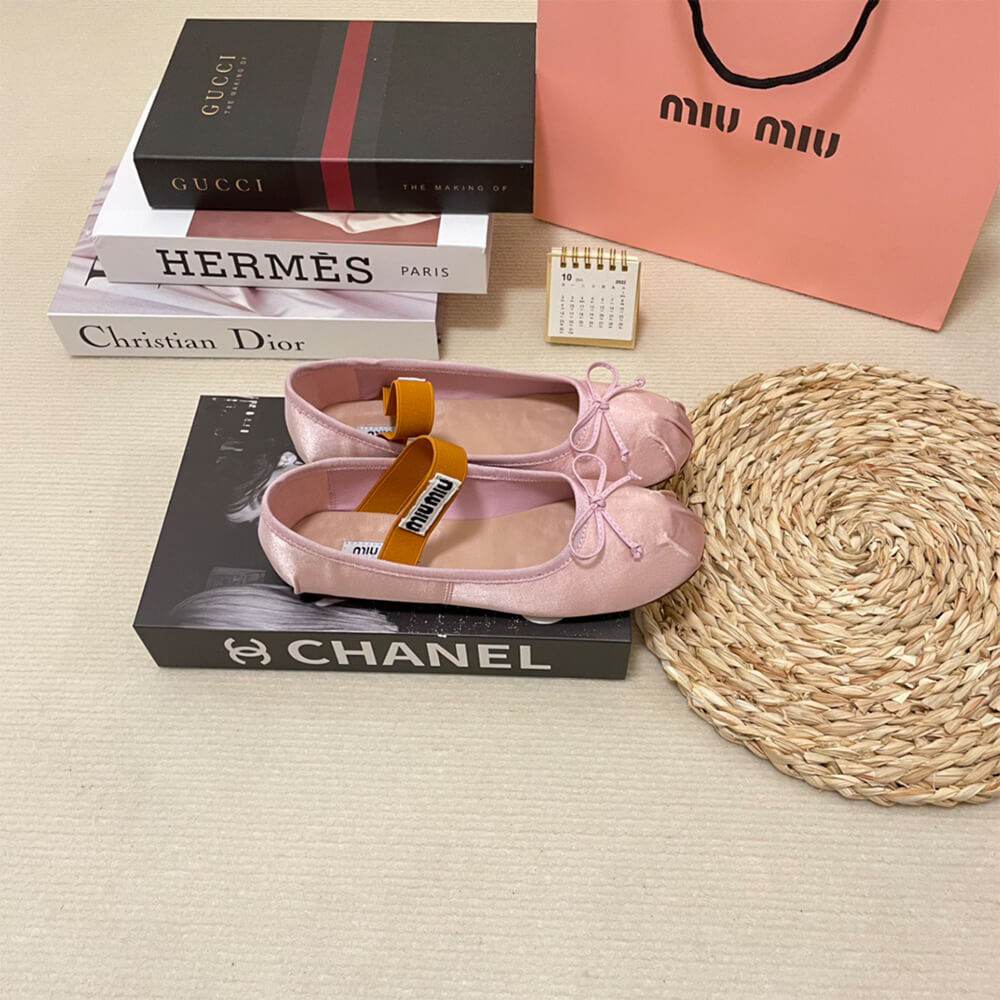 M1um1u Satin ballerinas