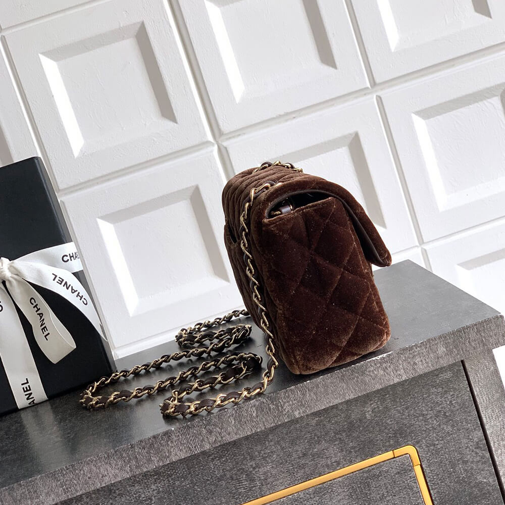 Ch**el SUEDE MINI FLAP BAG(HIGH-END GRADE)
