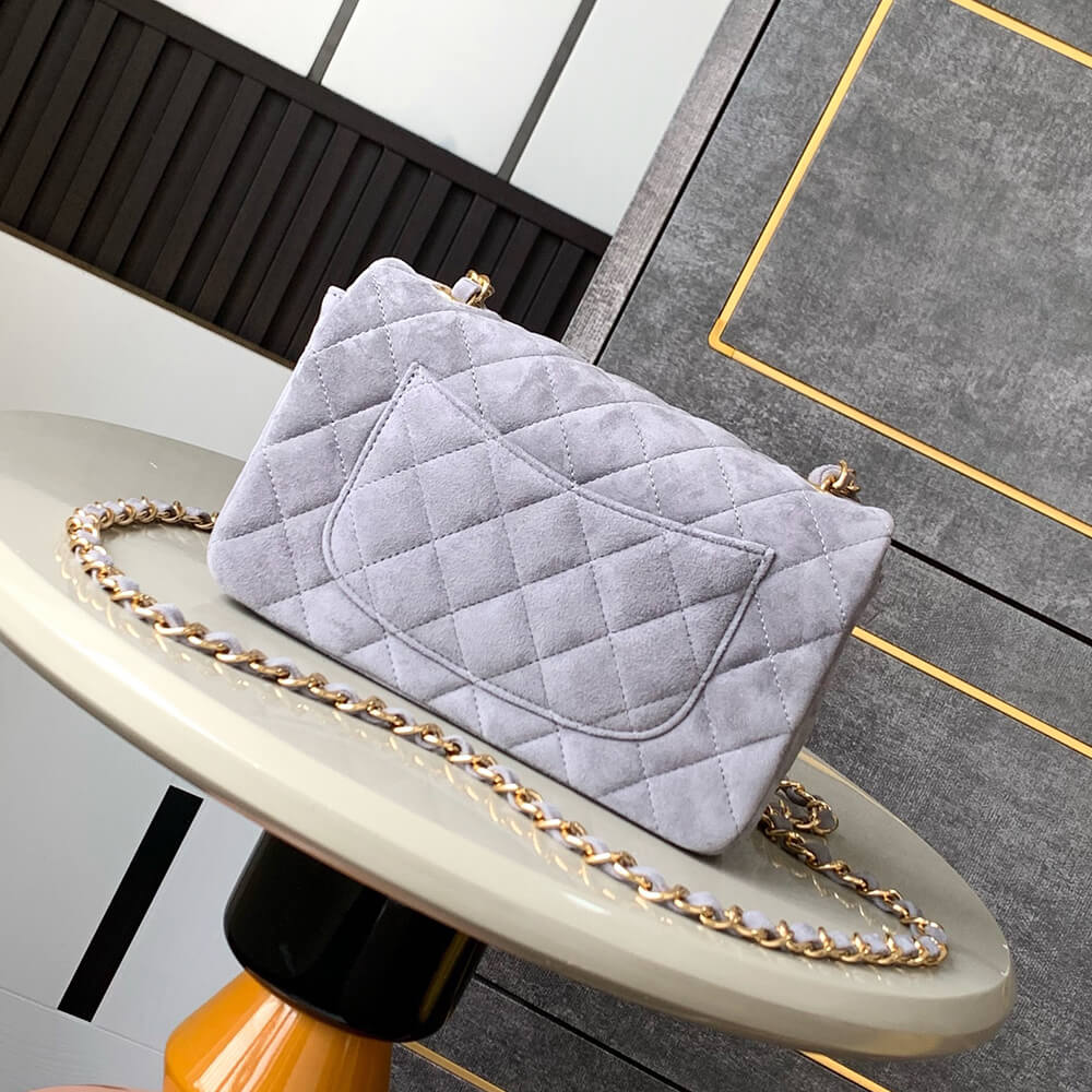Ch**el SUEDE MINI FLAP BAG(HIGH-END GRADE)