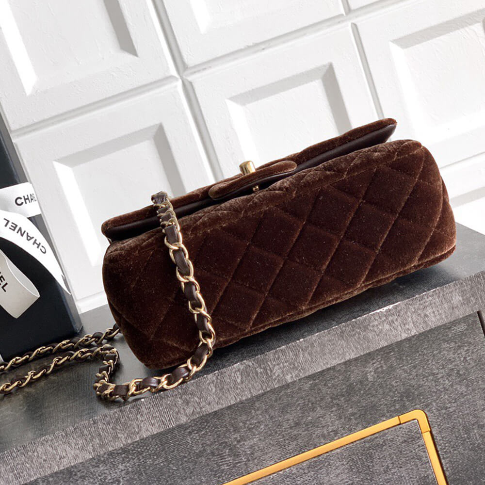 Ch**el SUEDE MINI FLAP BAG(HIGH-END GRADE)