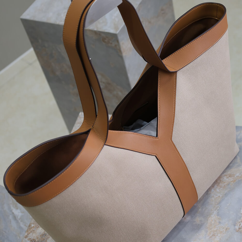 Y51 Y TOTE IN CANVAS AND LEATHER(HIGH-END GRADE)