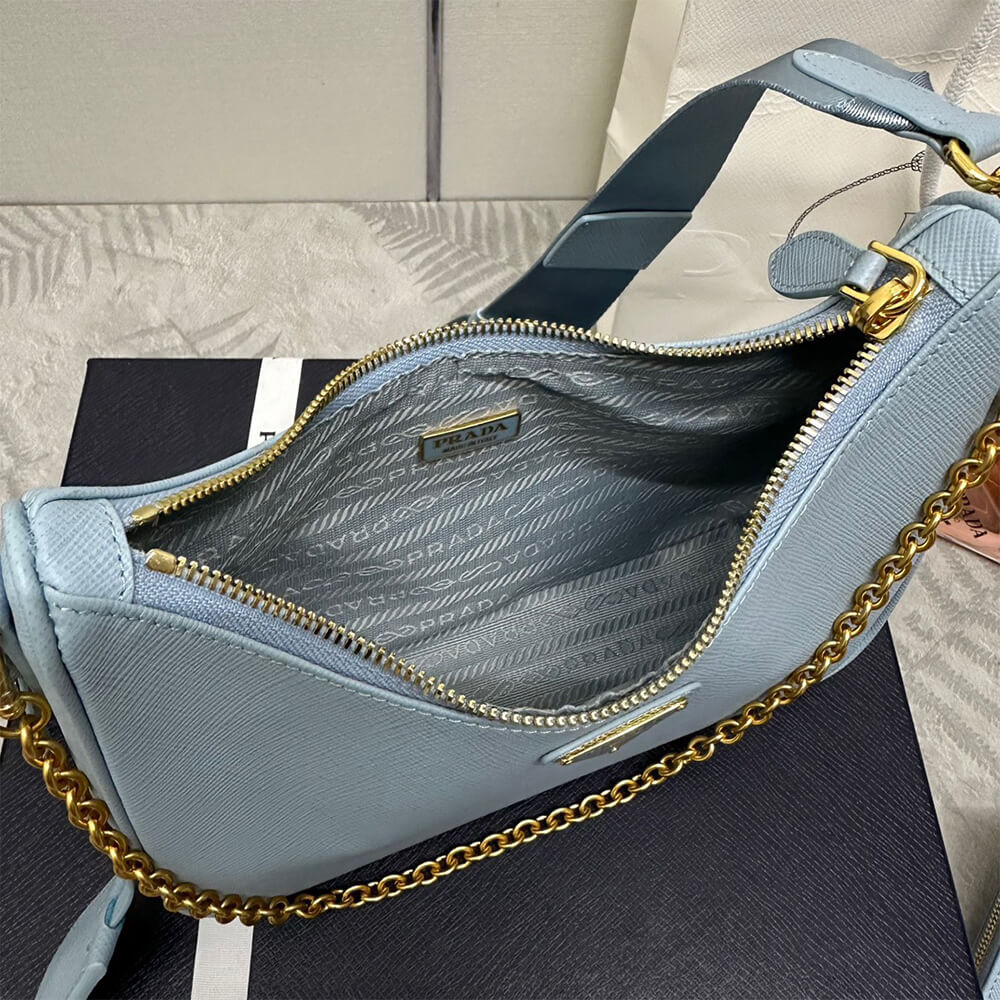 Pra*a Re-Edition 2005 Saffiano leather bag(HIGH-END GRADE)