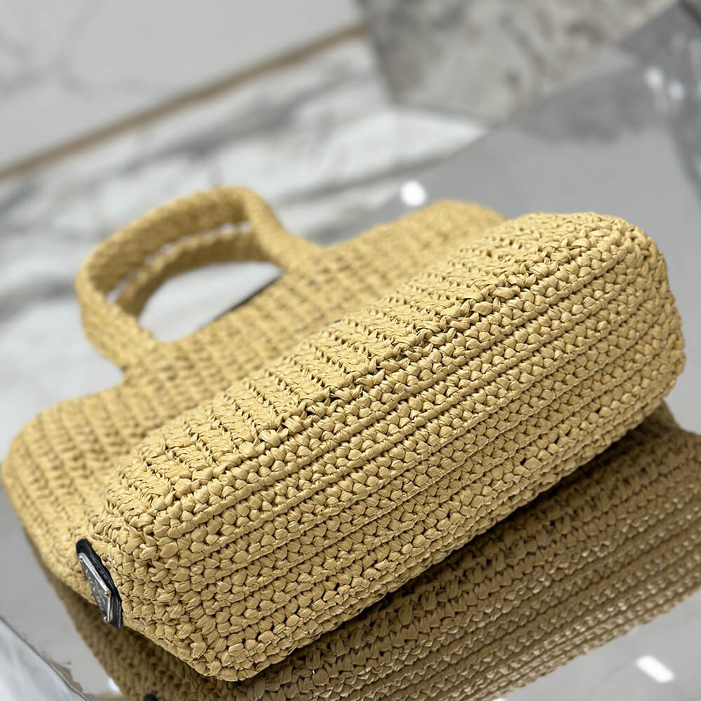 Pra*a Small crochet tote bag(high-end Grade)