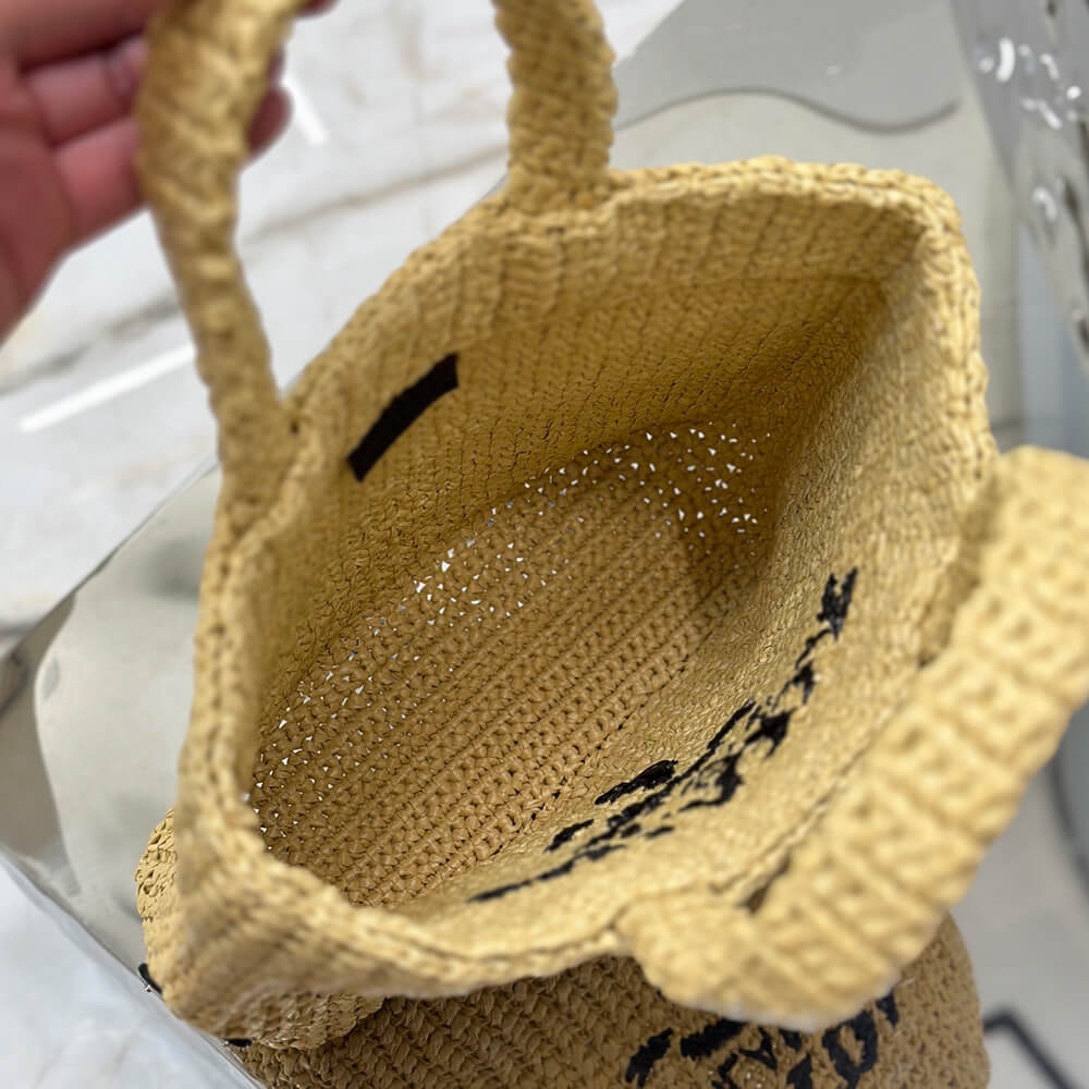 Pra*a Small crochet tote bag(high-end Grade)