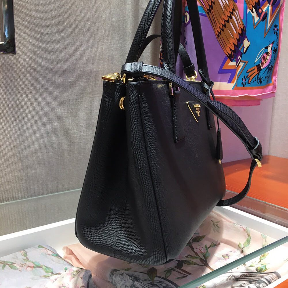 Pra*a Medium Pra*a Galleria Saffiano leather bag(HIGH-END GRADE)