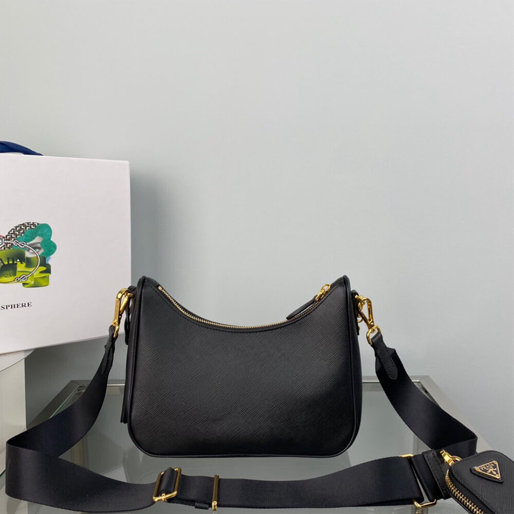 Pra*a Re-Edition 2005 Saffiano leather bag(high-end grade)