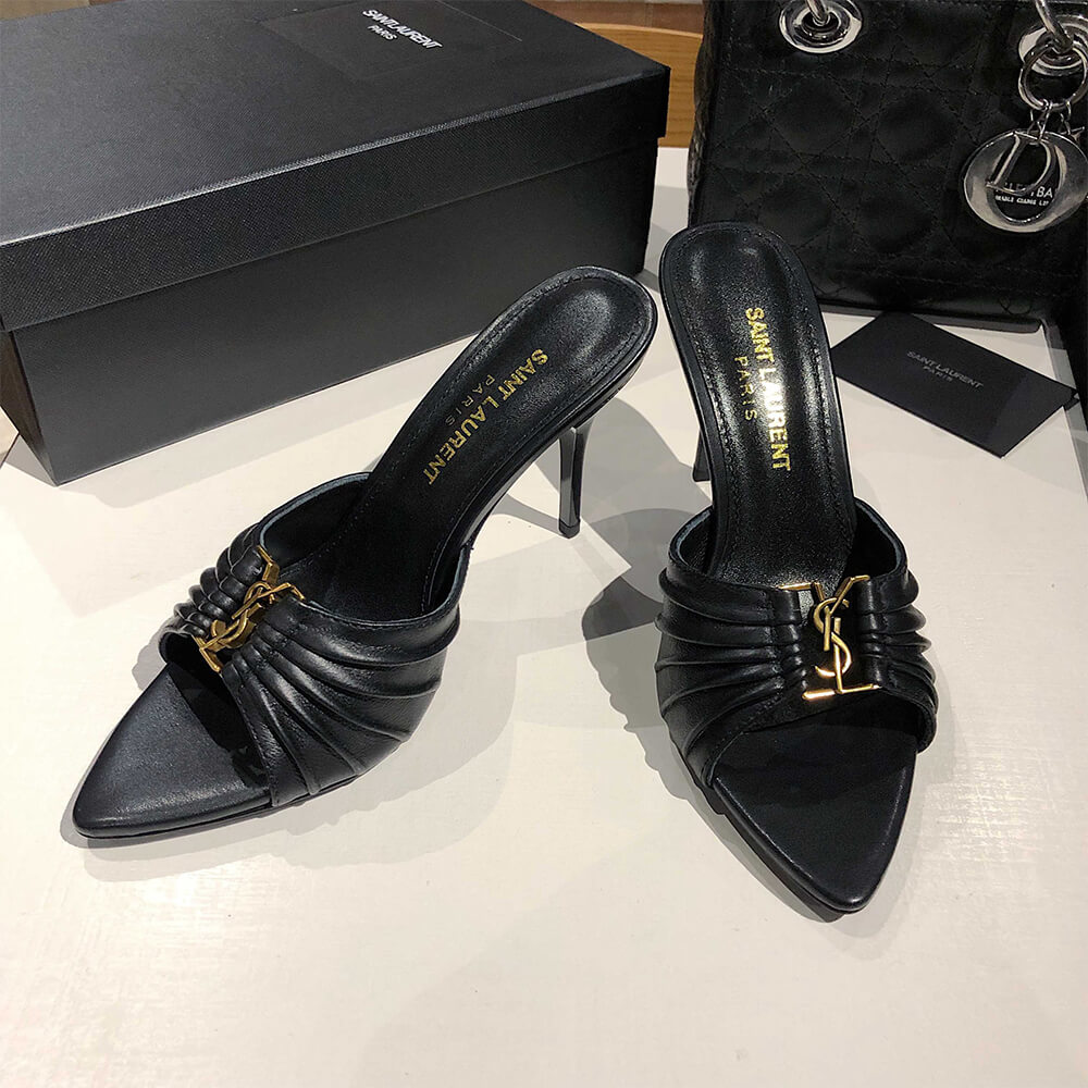 Y51 BABYLONE MULES IN SMOOTH LEATHER