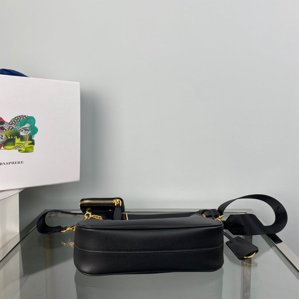 Pra*a Re-Edition 2005 Saffiano leather bag(high-end grade)