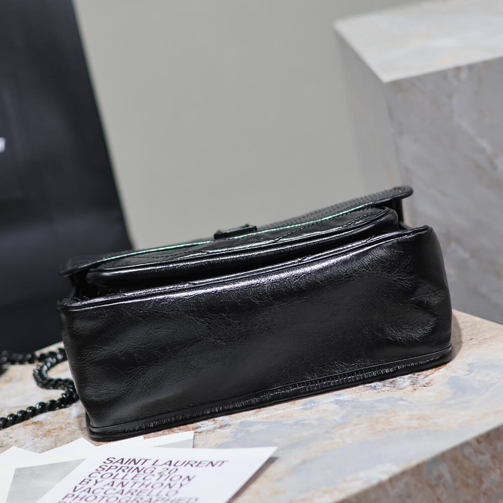 Sa1nt Lau*nt NIKI MEDIUM IN CRINKLED VINTAGE LEATHER(HIGH-END GRADE)