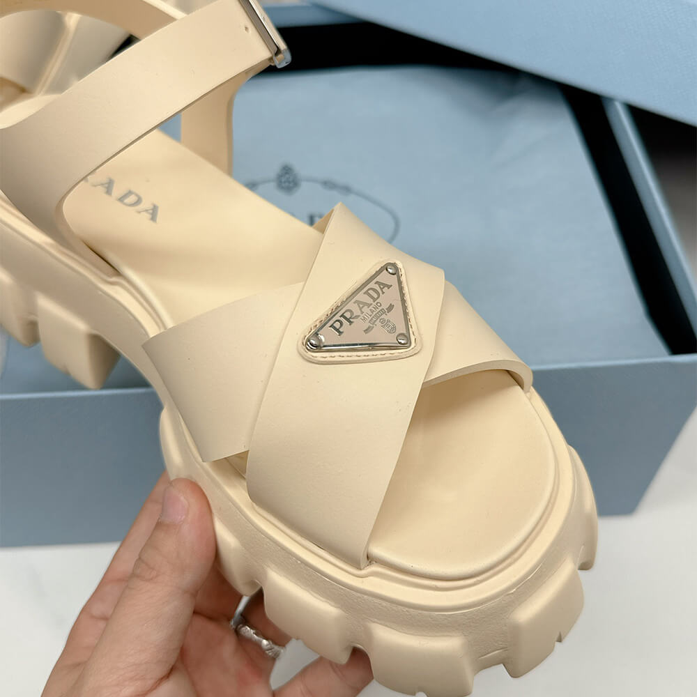 Pra*a Monolith rubber sandals