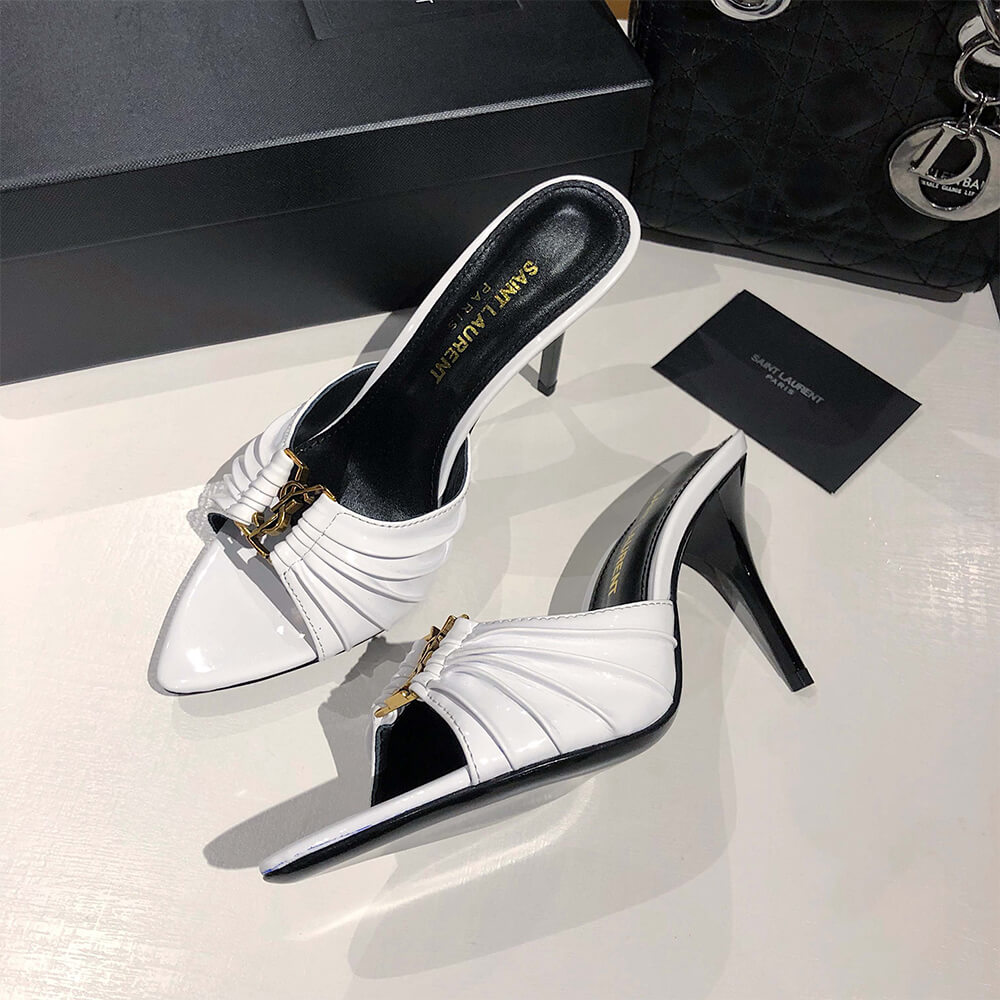 Y51 BABYLONE MULES IN SMOOTH LEATHER