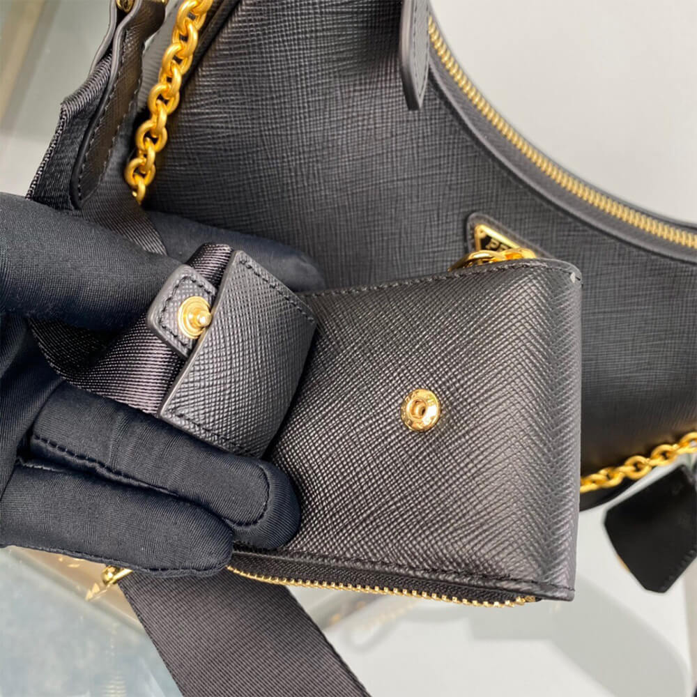 Pra*a Re-Edition 2005 Saffiano leather bag(high-end grade)