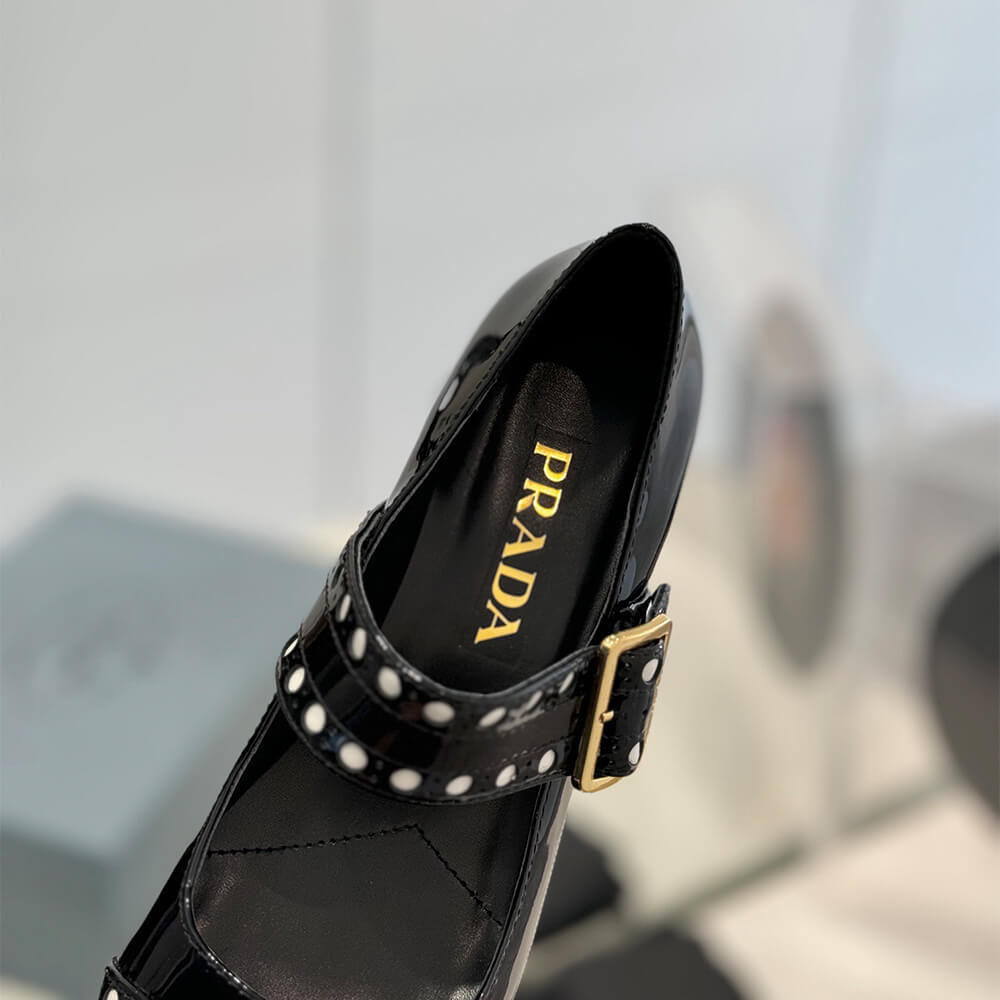 Pra*a Patent leather Mary Jane pumps