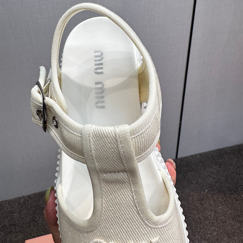 m1um1u De*1m flatform sandals