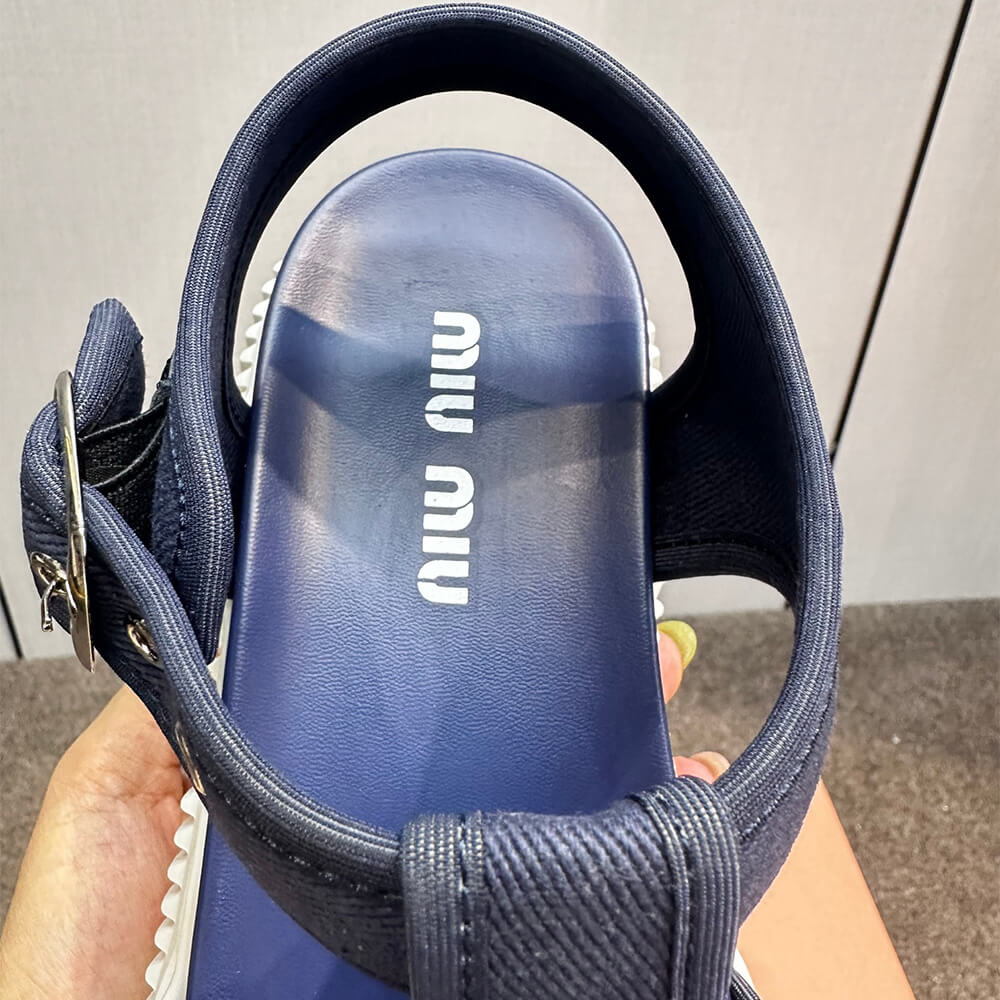 m1um1u De*1m flatform sandals