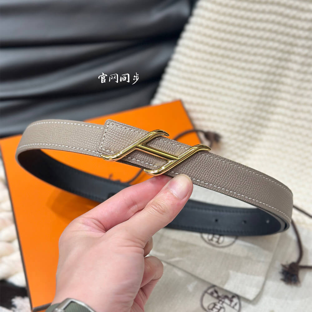 HDN belt buckle & Reversible leather strap 24 mm