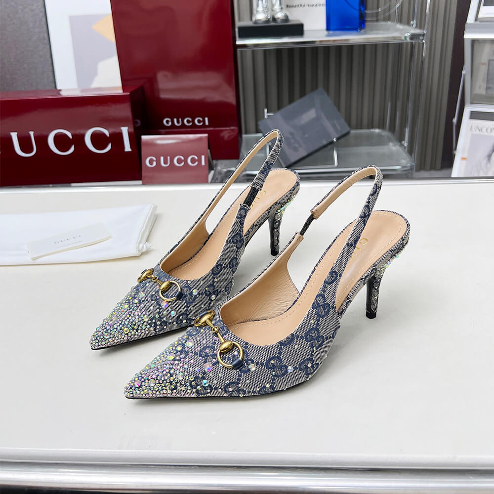 Gvc*1 Women’s slingback pump with crystal Horsebit