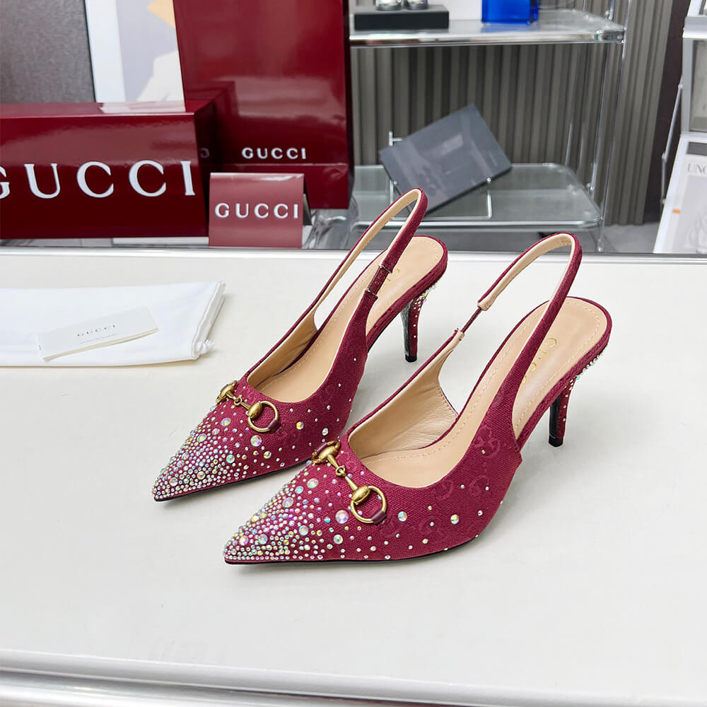 Gvc*1 Women’s slingback pump with crystal Horsebit