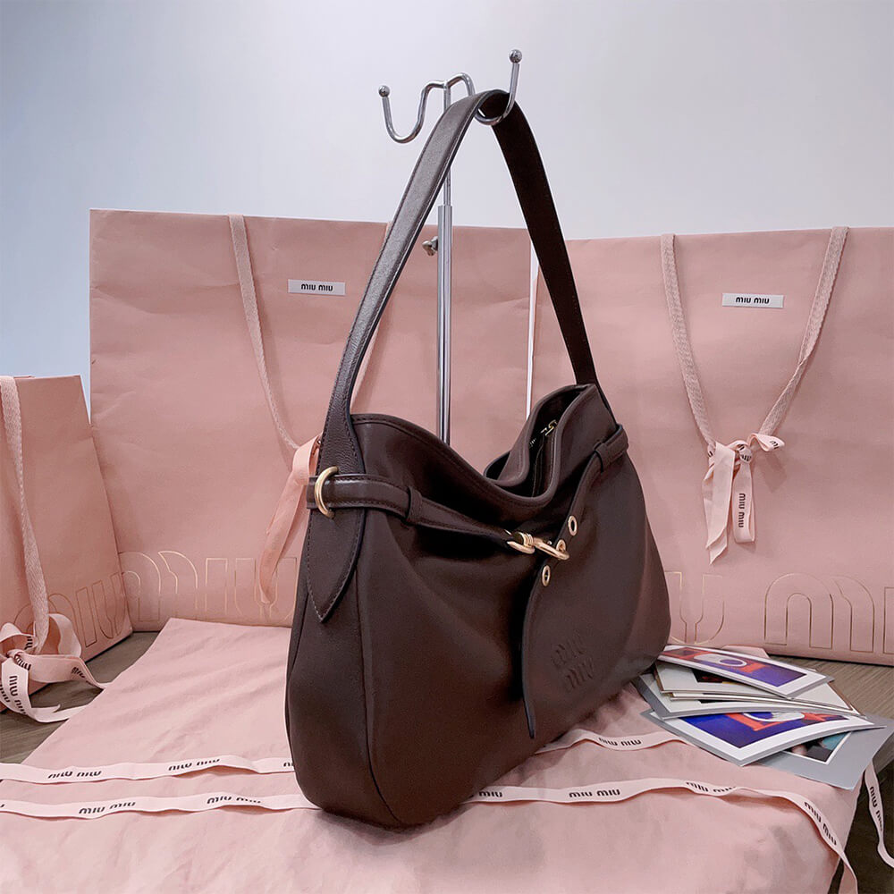 M1um1u Medium Aventure nappa leather bag(HIGH-END GRADE)