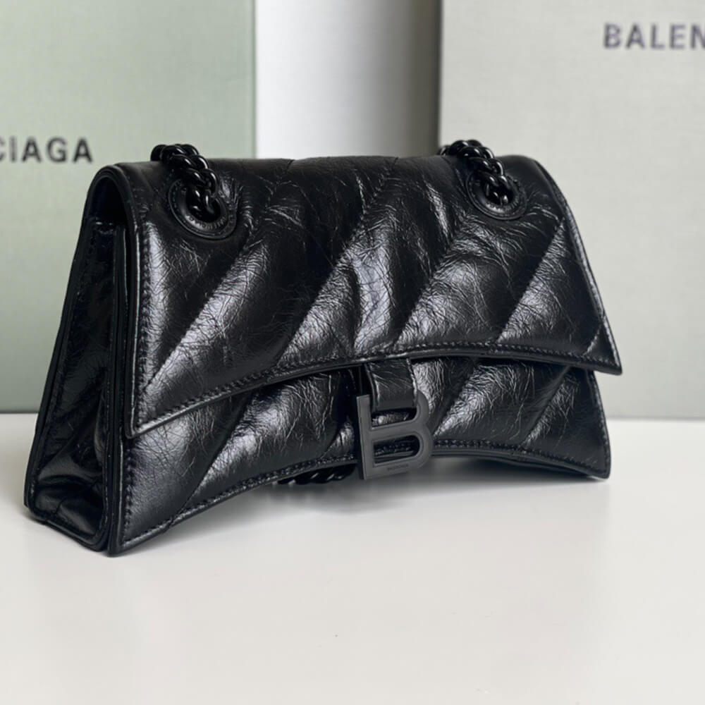 Ba1en*iaga Women’s Crush Chain Bag Small(HIGH-END GRADE)