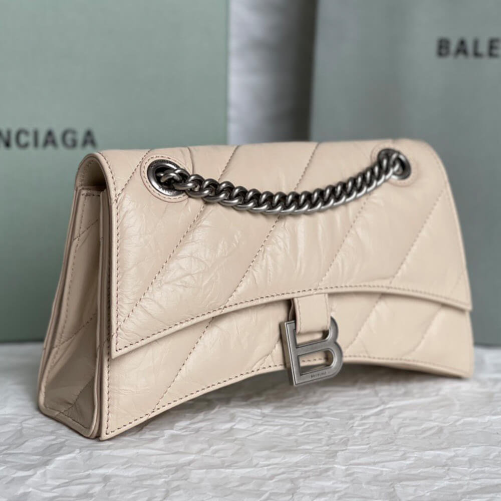 Ba1en*iaga Women’s Crush Chain Bag Small(HIGH-END GRADE)