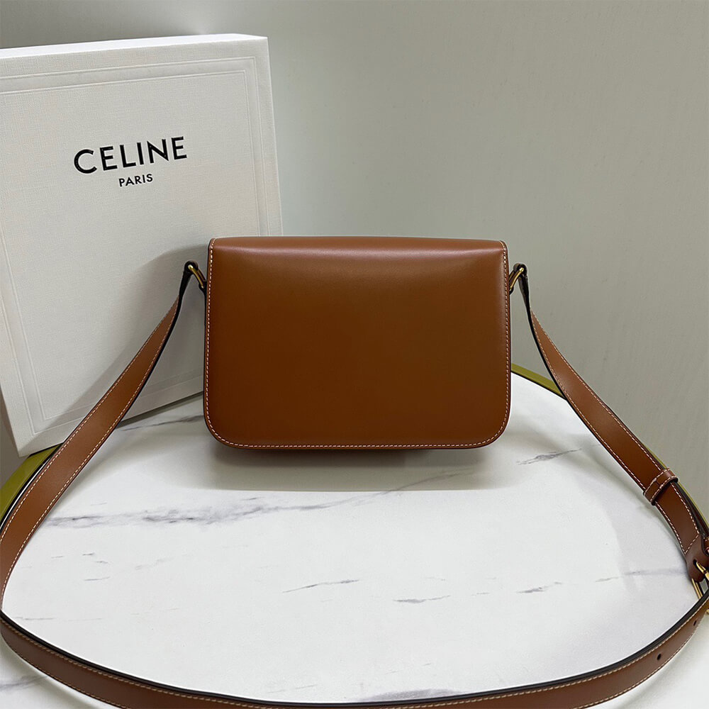 Ce1i*e CLASSIQUE TRIOMPHE BAG in shiny calfskin(HIGH-END GRADE)