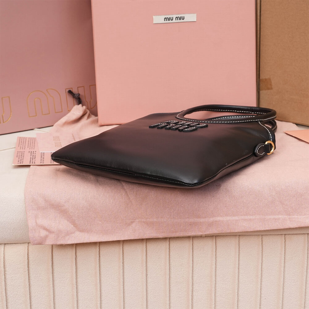 M1um1u MINI IVY leather handbag(HIGH-END GRADE)