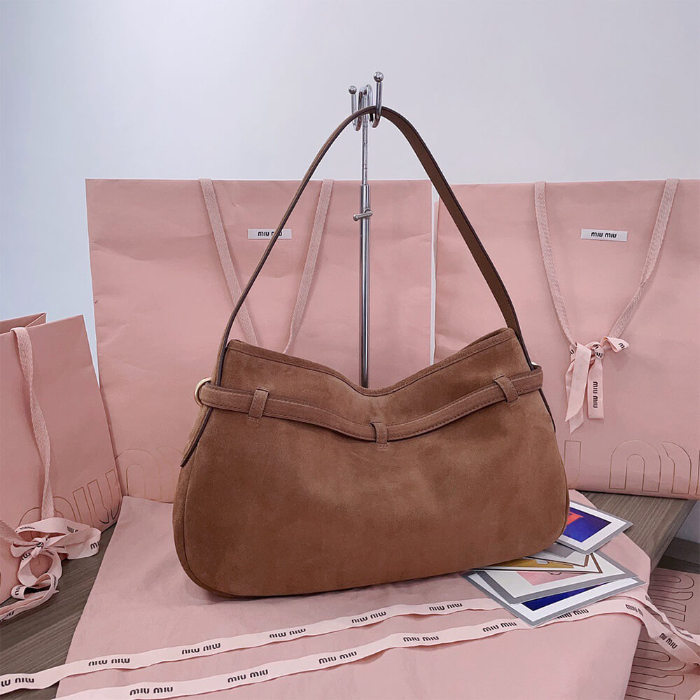 M1um1u Medium Aventure suede bag(HIGH-END GRADE)