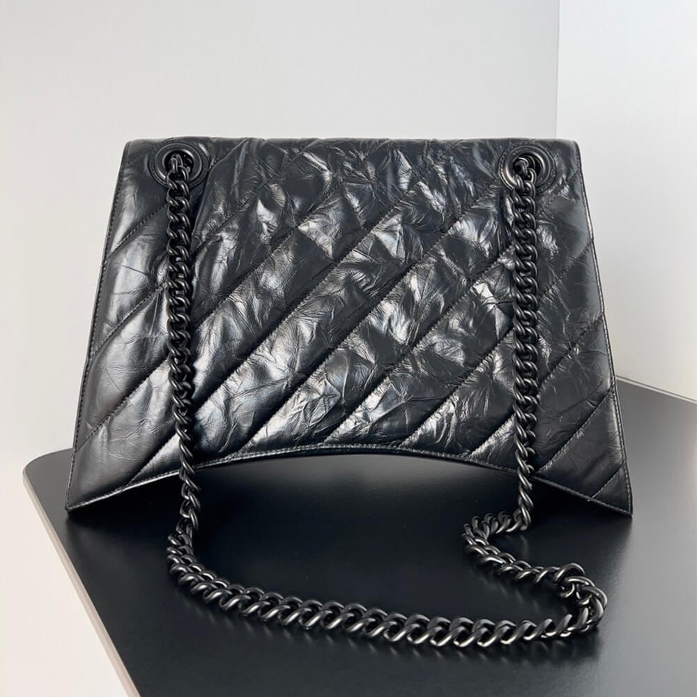 Ba1en*iaga Women’s Crush Chain Bag Large(HIGH-END GRADE)