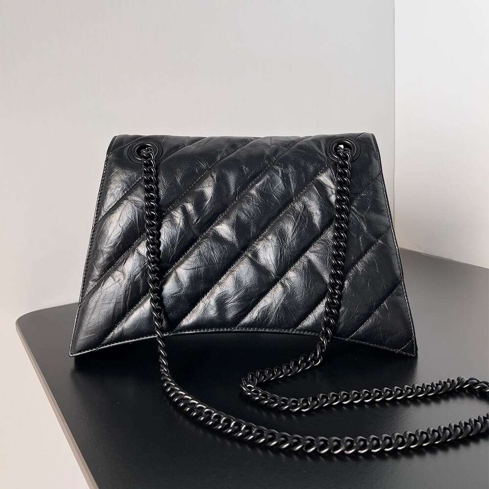 Ba1en*iaga Women’s Crush Chain Bag Medium(HIGH-END GRADE)