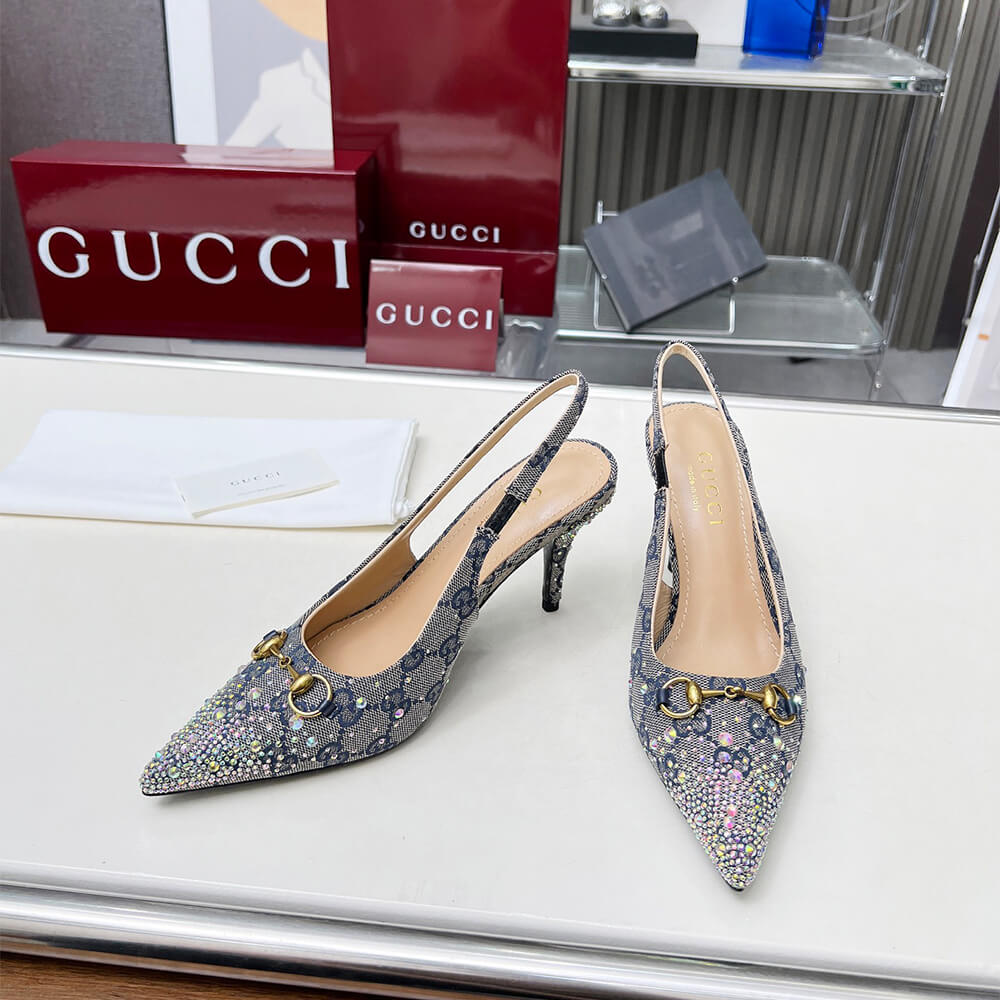 Gvc*1 Women’s slingback pump with crystal Horsebit