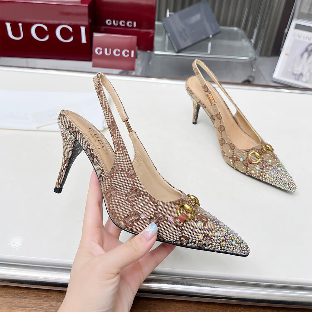 Gvc*1 Women’s slingback pump with crystal Horsebit