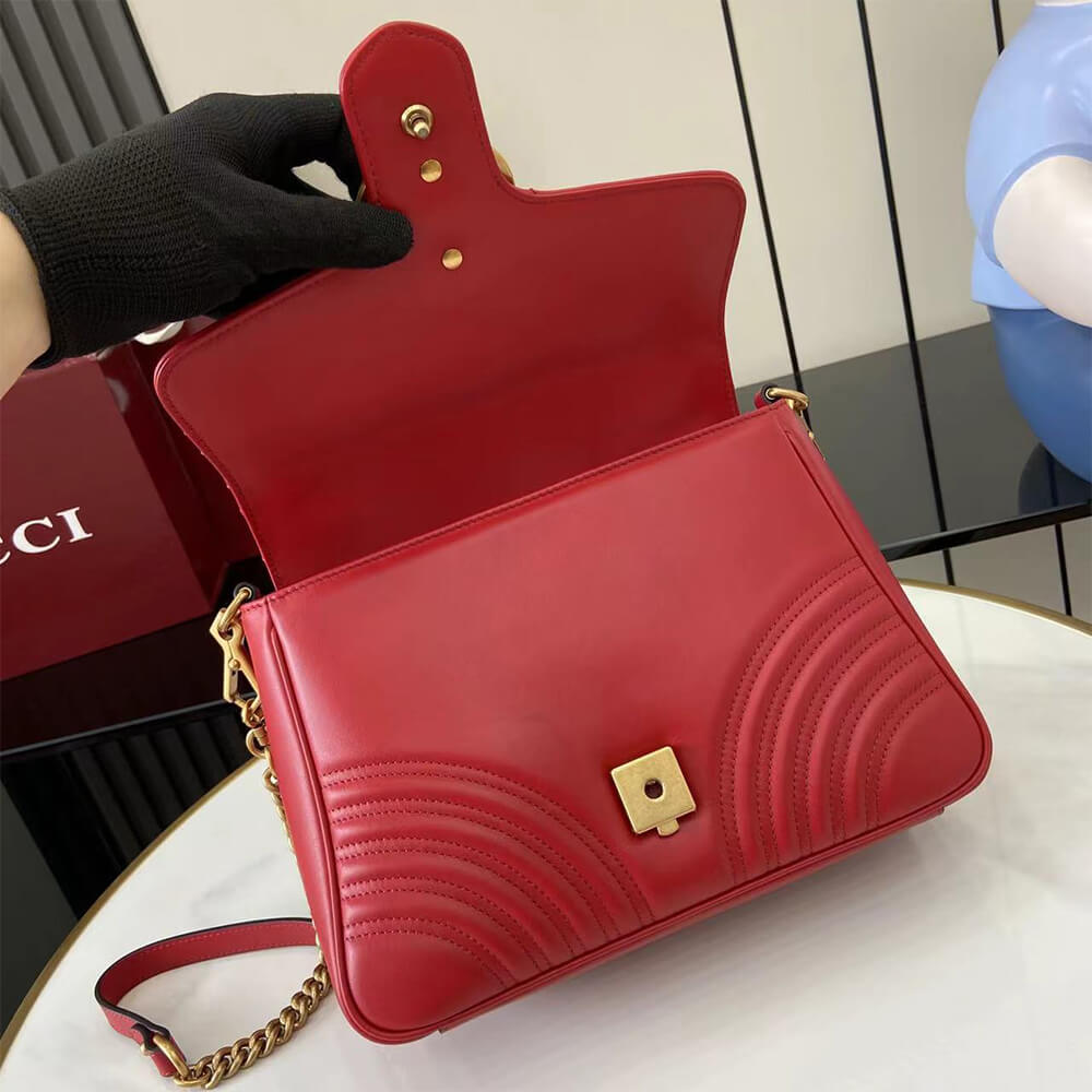 Gvc*1 GG Marmont Small Top Handle Bag