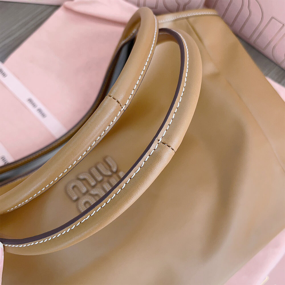 M1um1u LARGE IVY LEATHER BAG(HIGH-END GRADE)