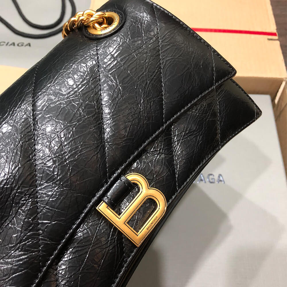 Ba1en*iaga Women’s Crush Chain Bag Small(HIGH-END GRADE)