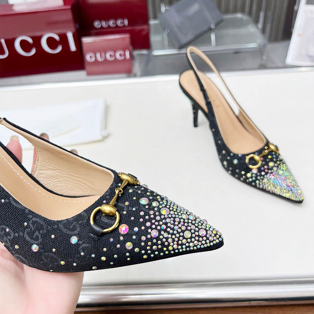 Gvc*1 Women’s slingback pump with crystal Horsebit