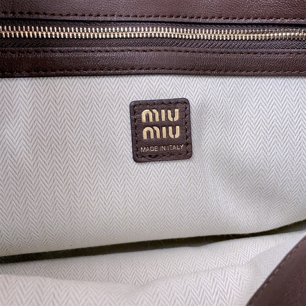M1um1u Medium Aventure nappa leather bag(HIGH-END GRADE)