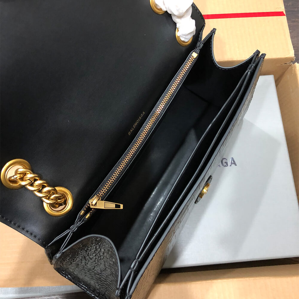 Ba1en*iaga Women’s Crush Chain Bag Medium(HIGH-END GRADE)