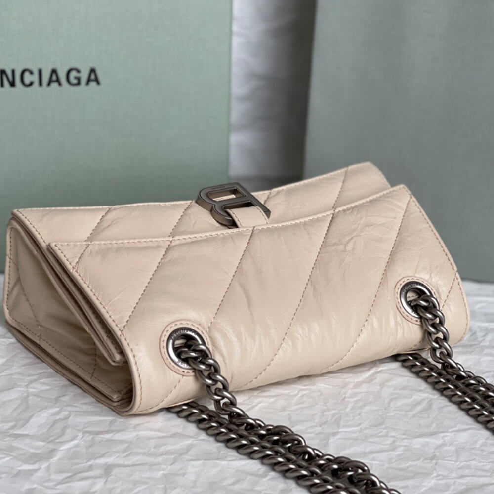 Ba1en*iaga Women’s Crush Chain Bag Small(HIGH-END GRADE)