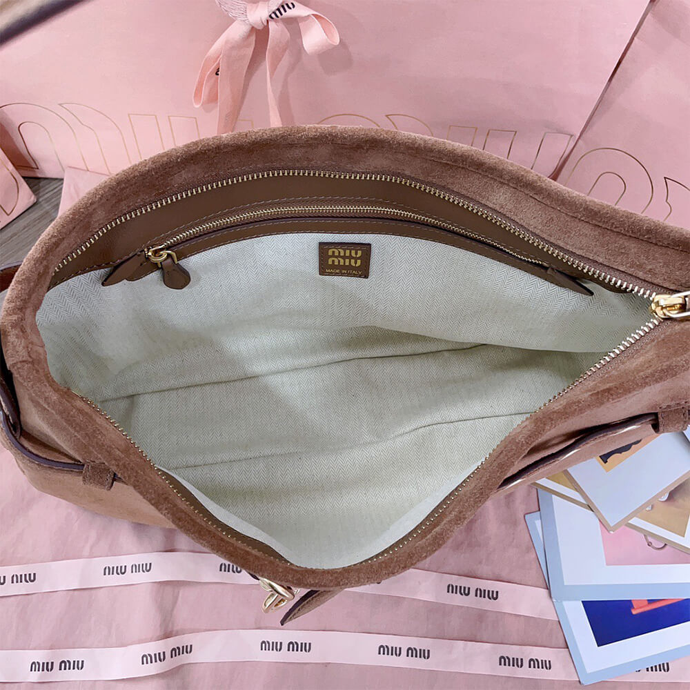 M1um1u Medium Aventure suede bag(HIGH-END GRADE)