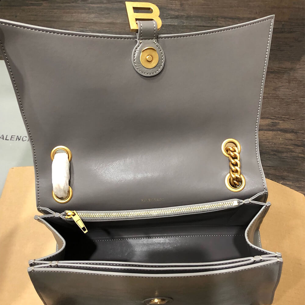 Ba1en*iaga Women’s Crush Chain Bag Medium(HIGH-END GRADE)