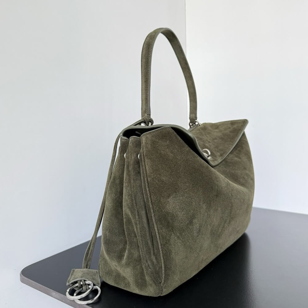 Ba1en*iaga Rodeo Handbag Medium Suede(HIGH-END GRADE)