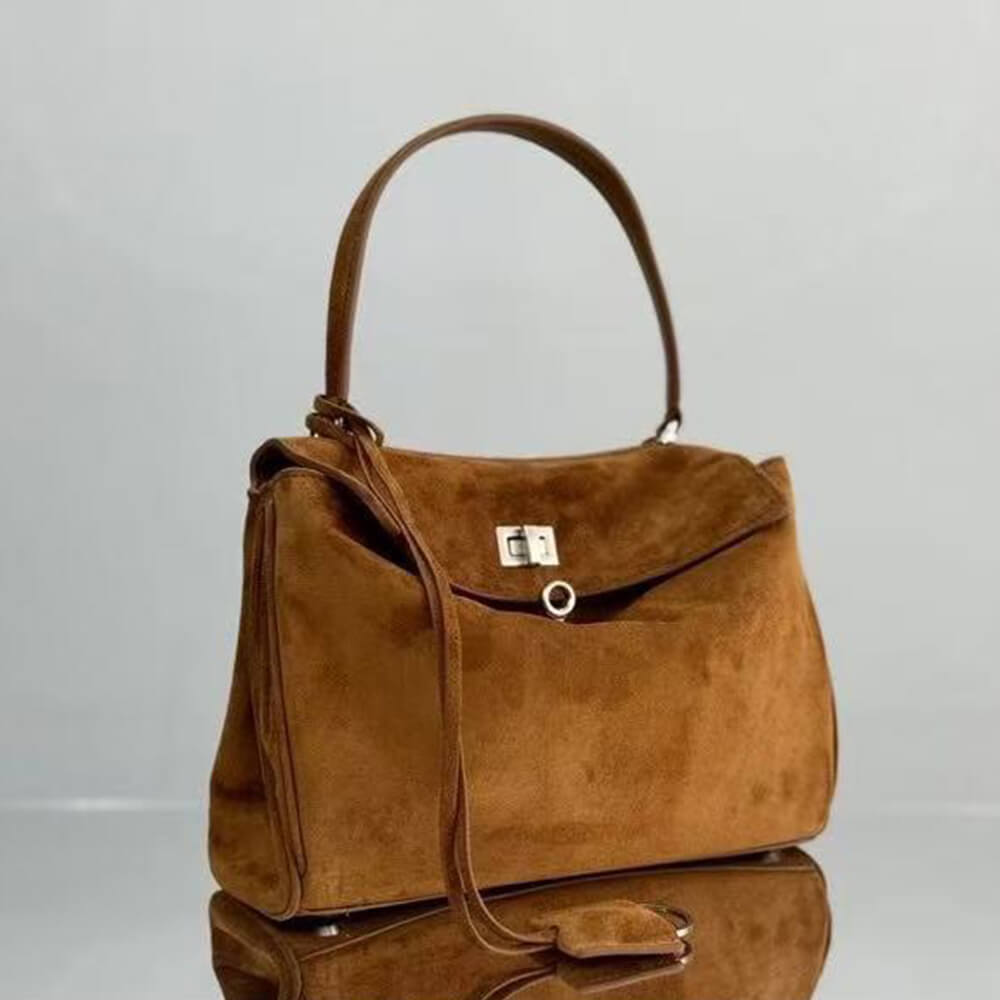 Ba1en*iaga Rodeo Handbag Small Suede(HIGH-END GRADE)
