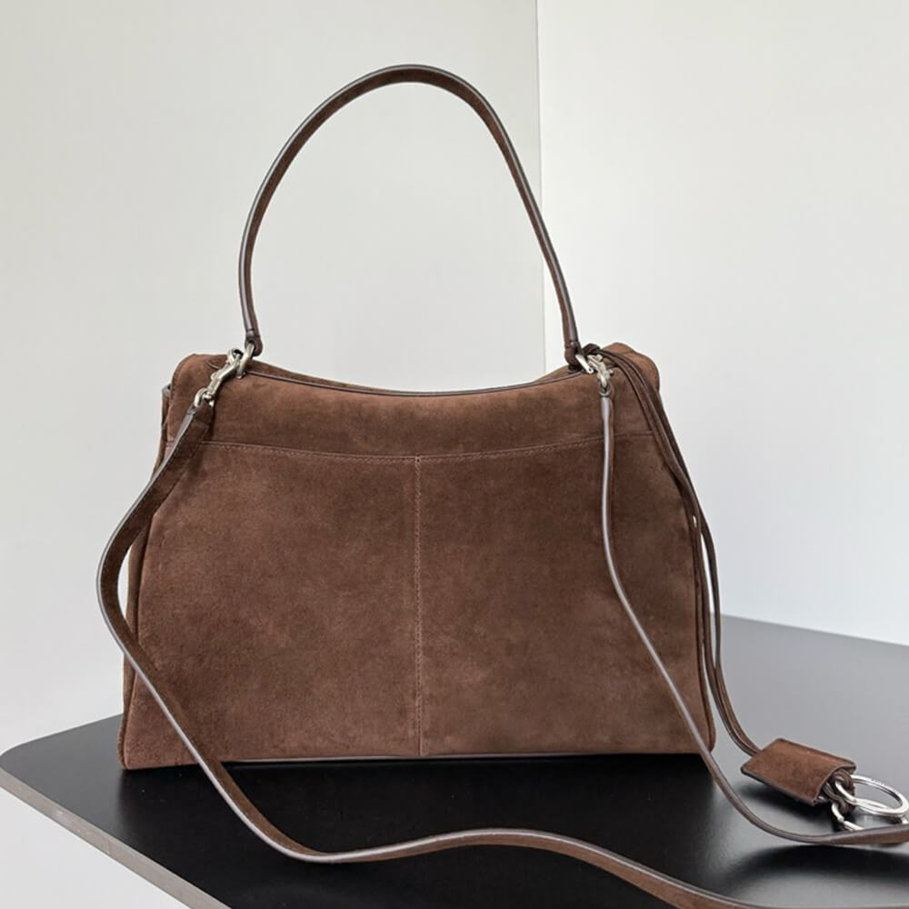 Ba1en*iaga Rodeo Handbag Medium Suede(HIGH-END GRADE)